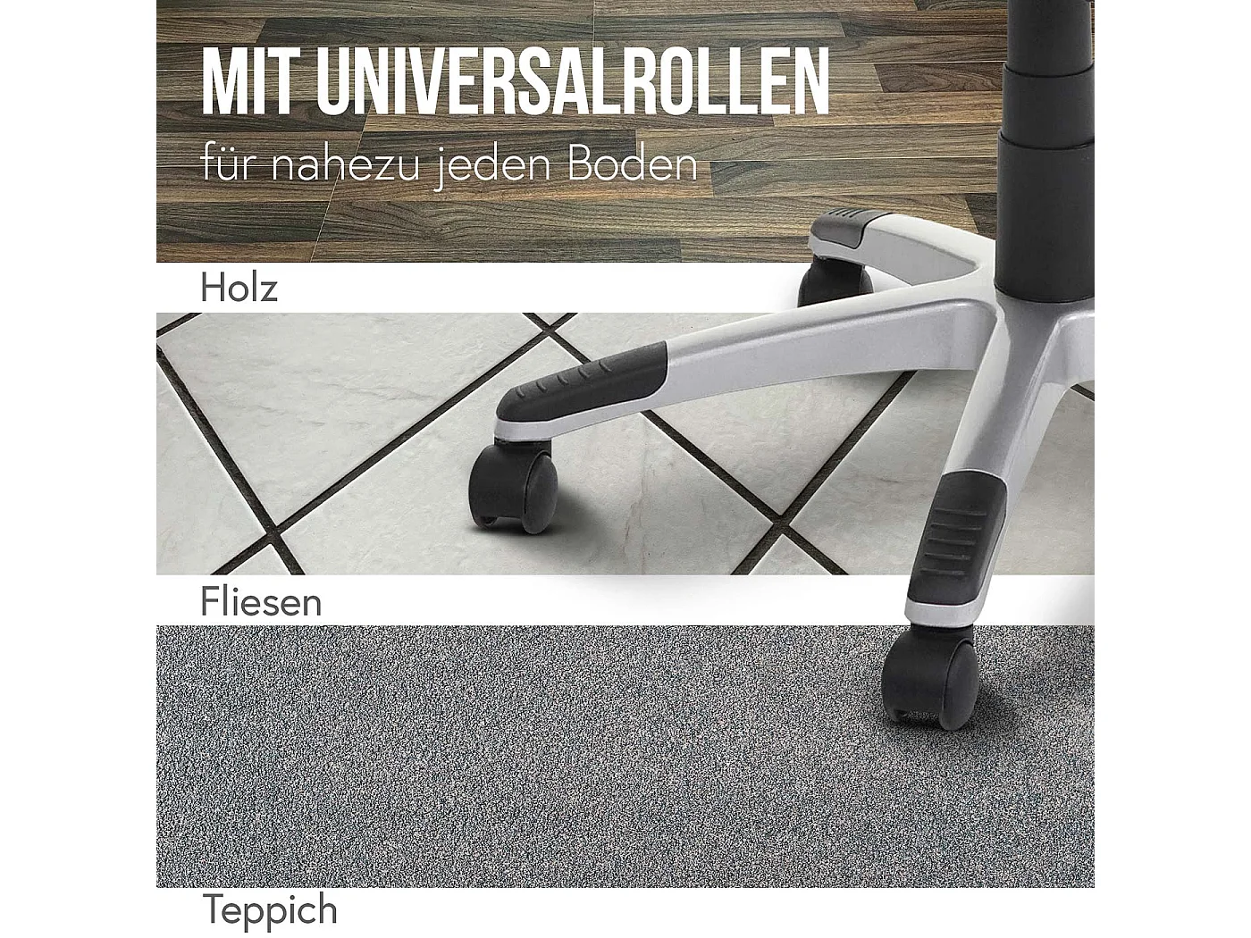 Silla de oficina MCW-A71,  negro