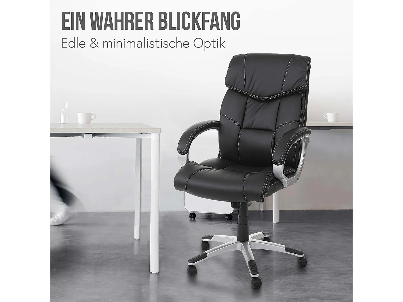 Silla de oficina MCW-A71,  negro