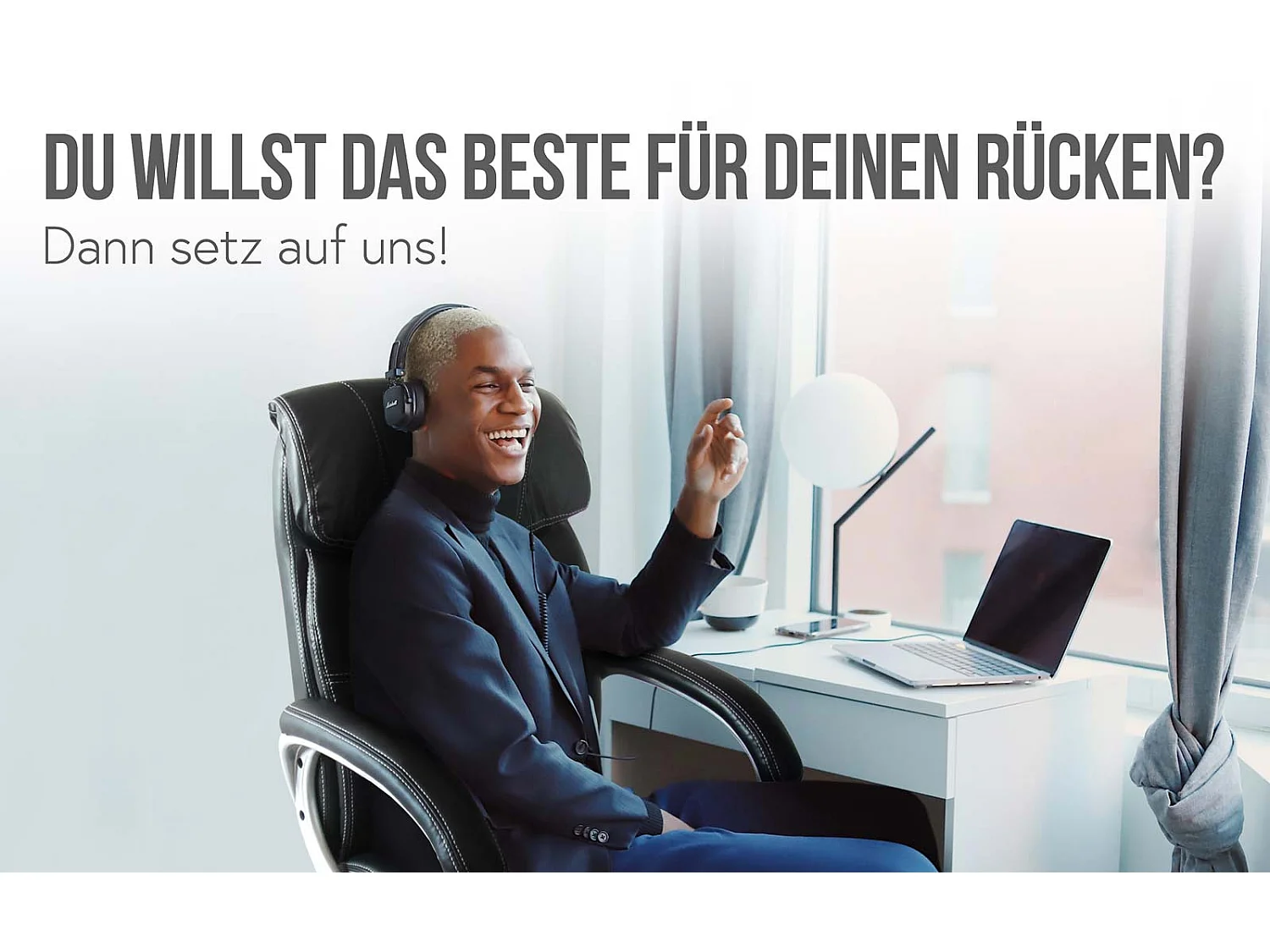 Silla de oficina MCW-A71,  negro