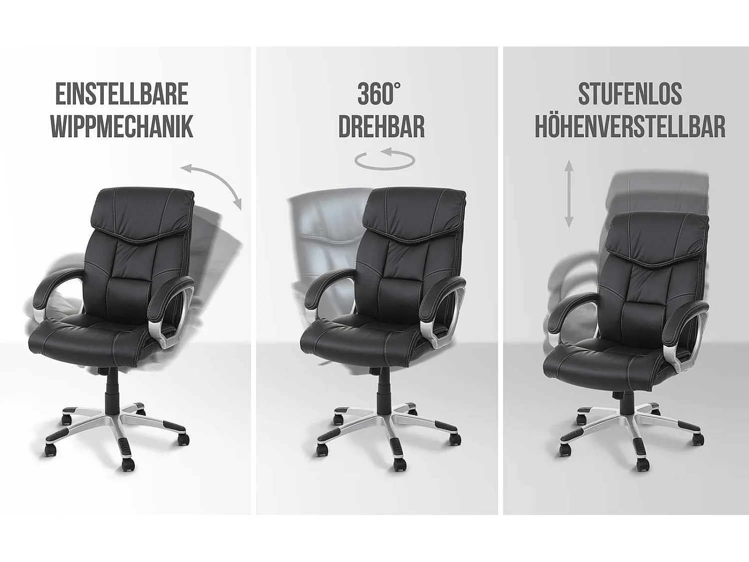 Silla de oficina MCW-A71,  negro