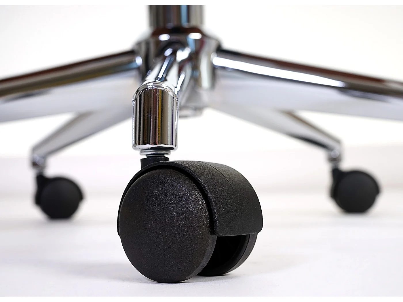 Bureaustoel MCW-C54,  walnoot look, zwarte bekleding