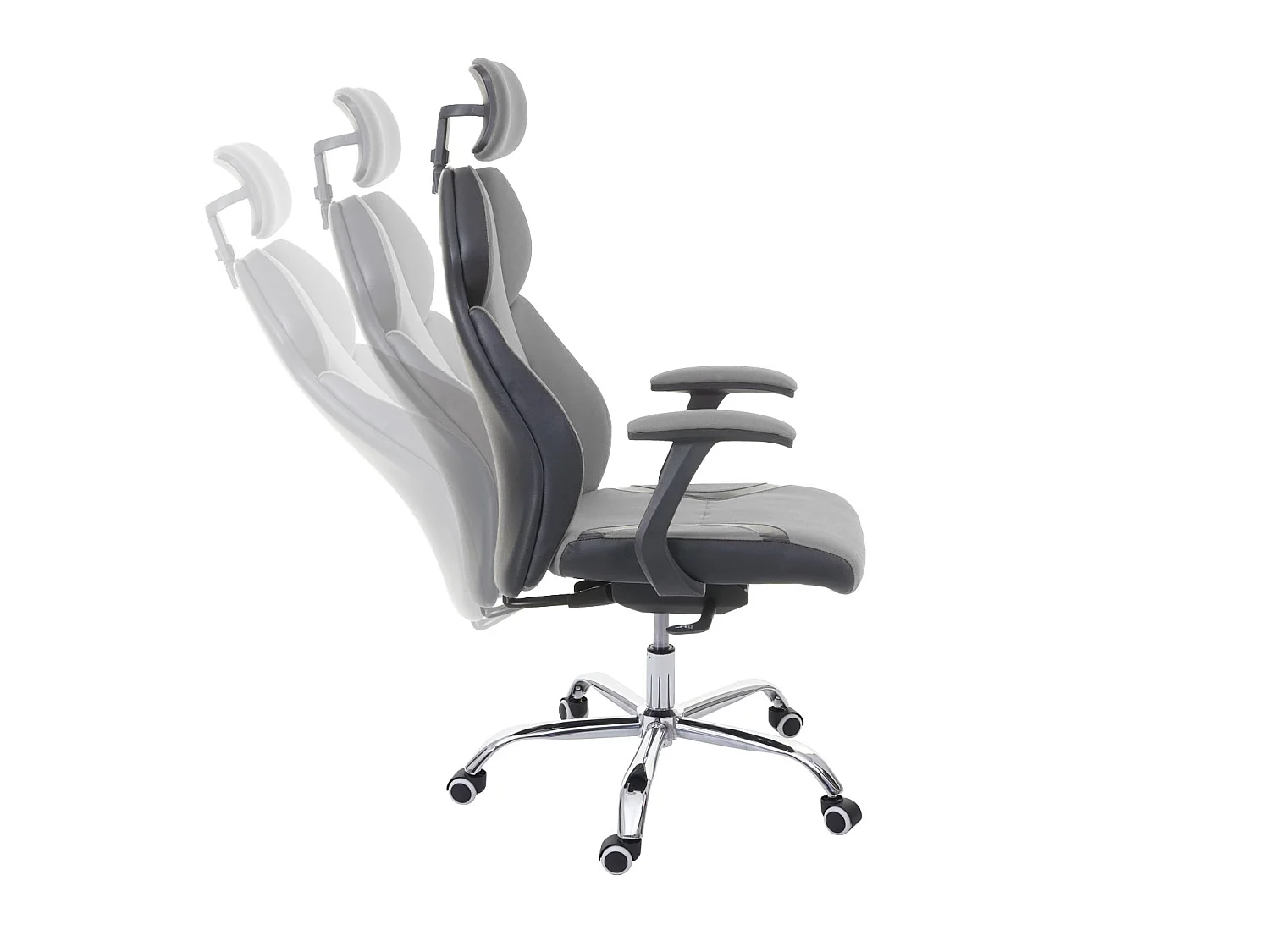Bureaustoel MCW-F12,  grijs/zwart