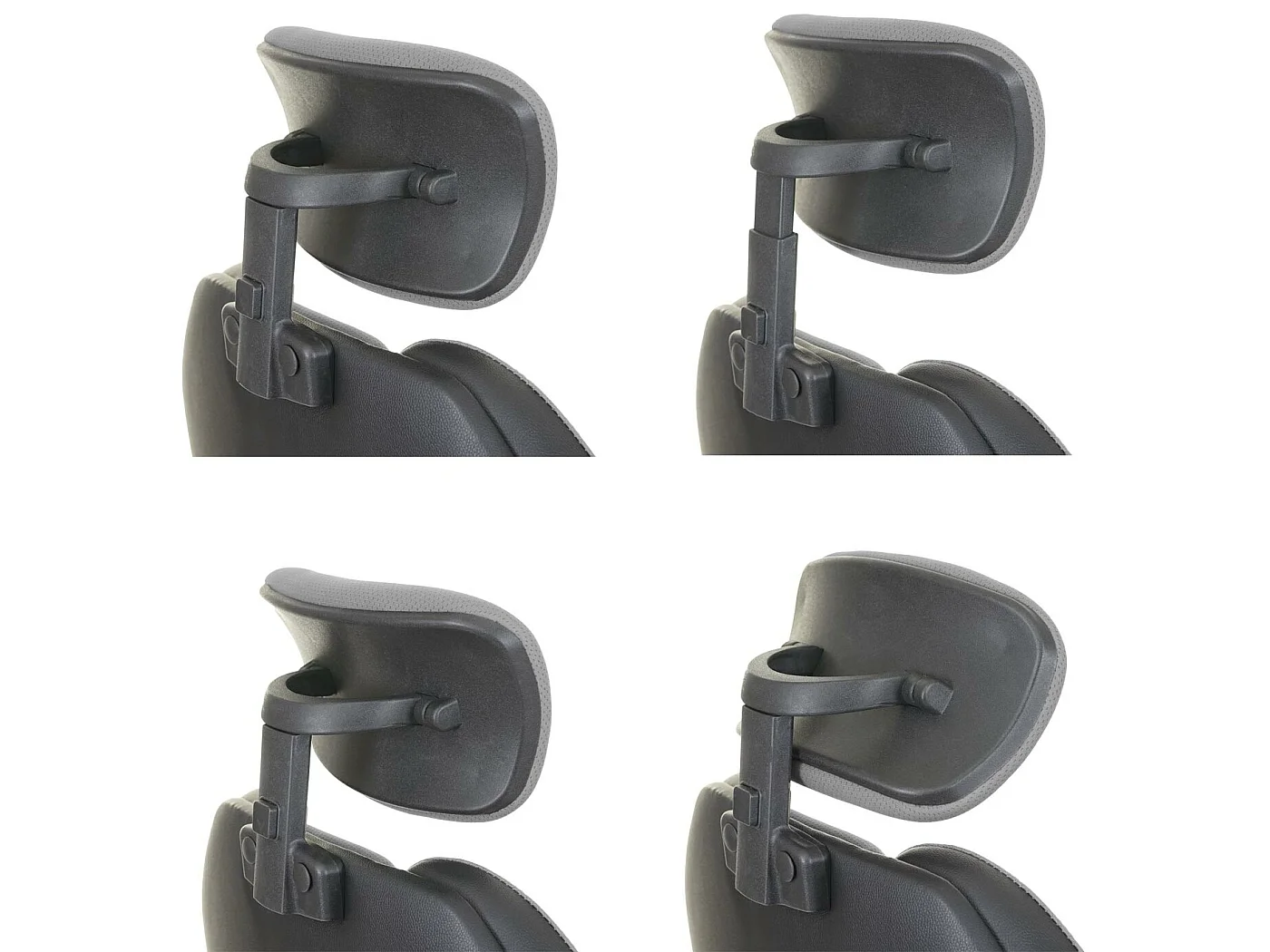 Chaise de bureau MCW-F12,  gris/noir