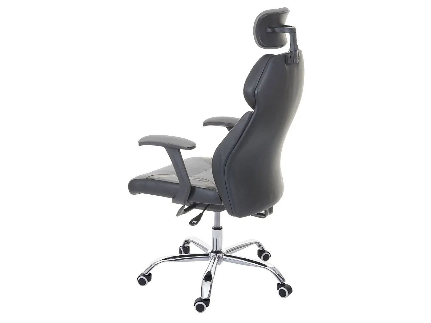 Chaise de bureau MCW-F12,  gris/noir