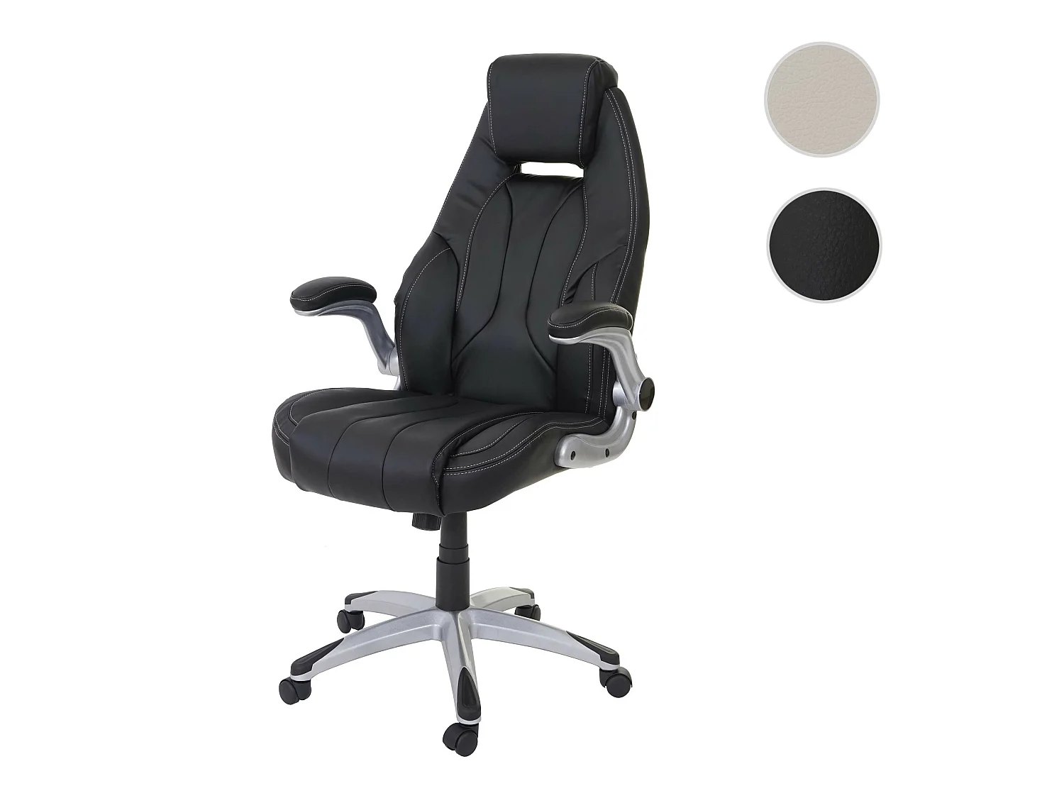 Chaise de bureau MCW-A65,  noir