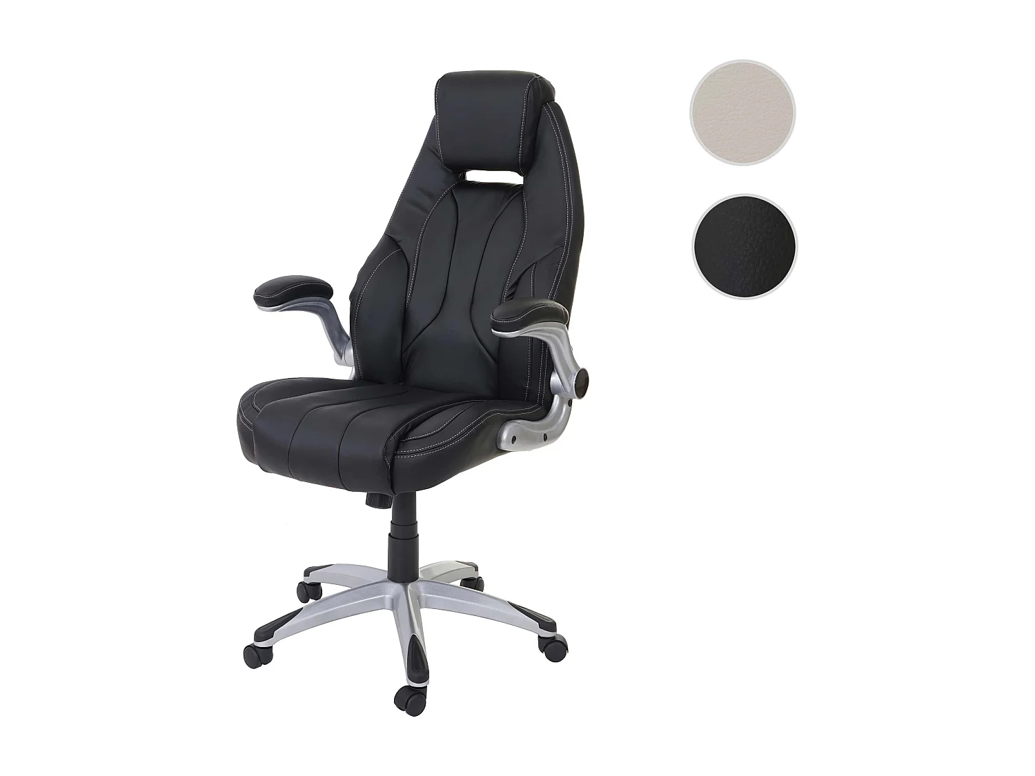 Krzesło biurowe MCW-A65,  czarny