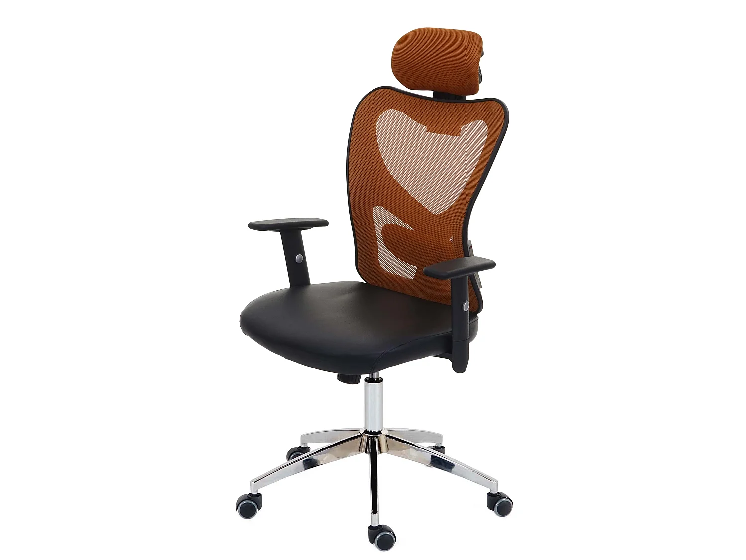 Chaise de bureau professionnelle Pamplona,  brun