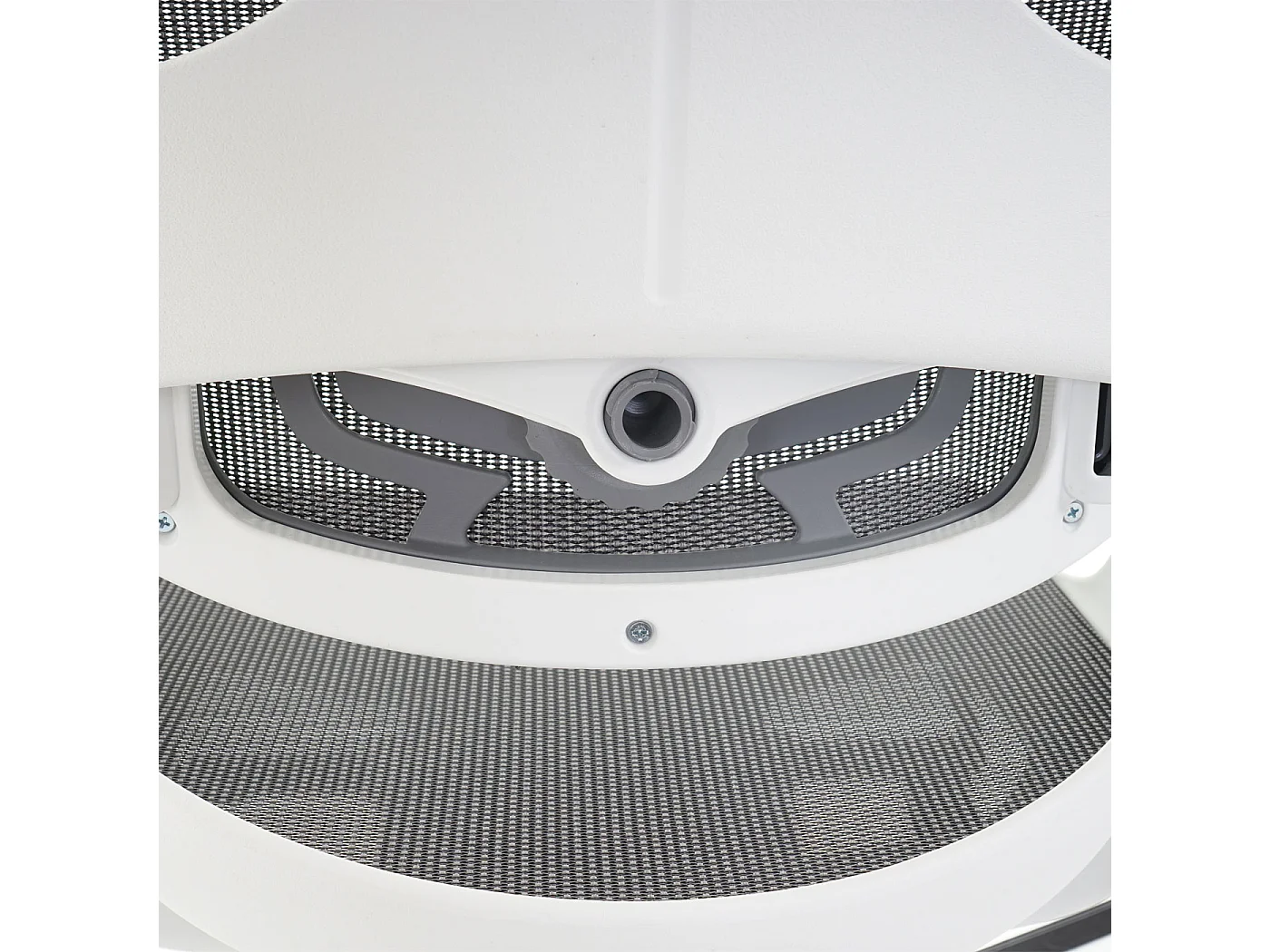 Poltrona sedia ufficio girevole regolabile MERRYFAIR Wau 2 ergonomica poggiatesta alluminio tessuto bianco nero grigio