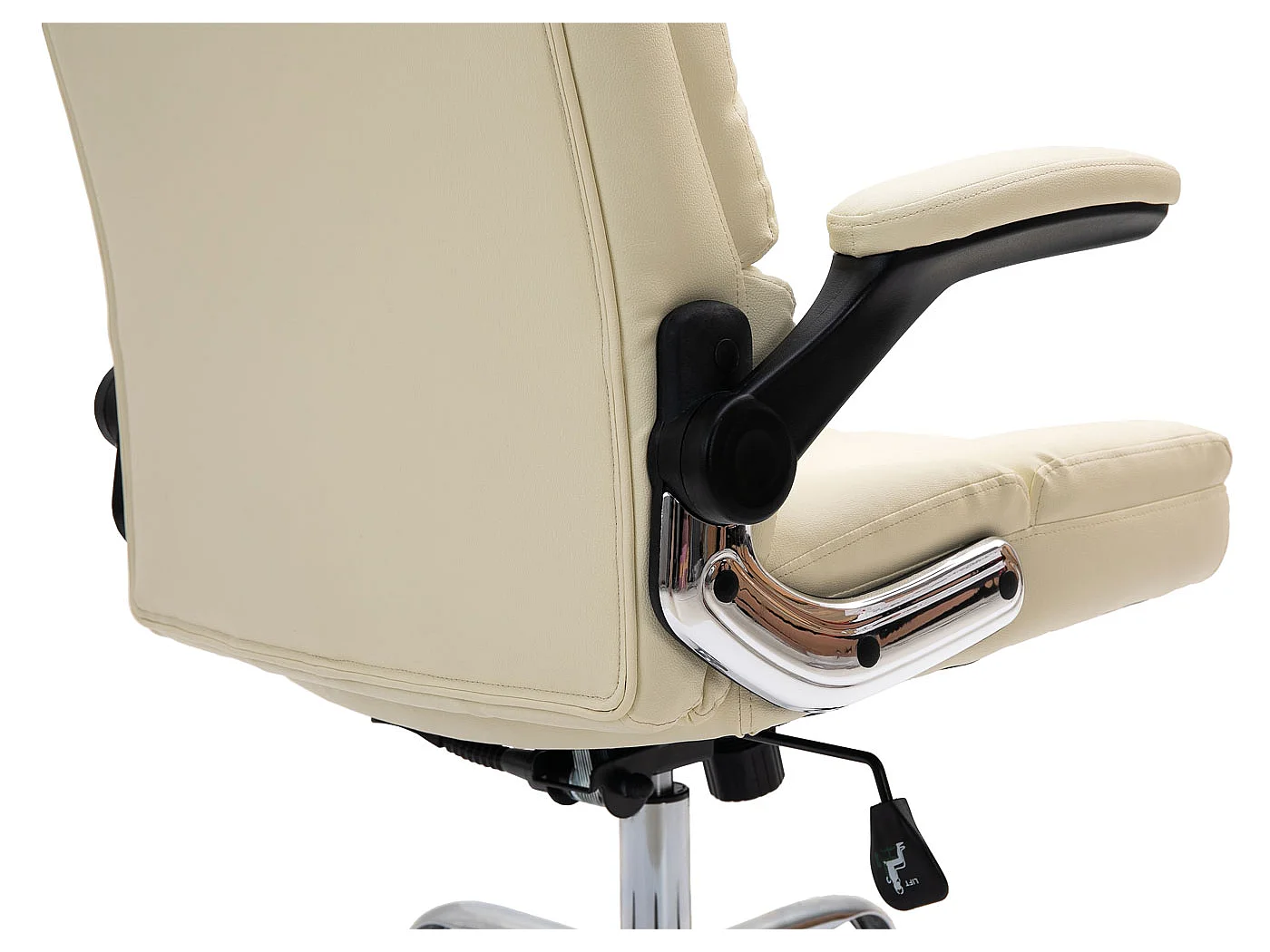 Bureaustoel MCW-J21,  kunstleder crème