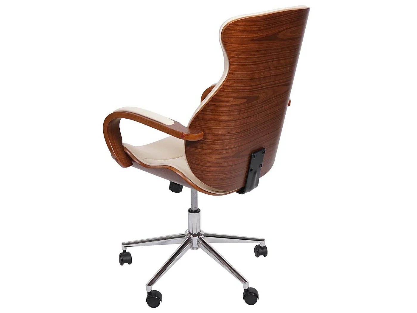 Chaise de bureau MCW-H39,  beige-crème