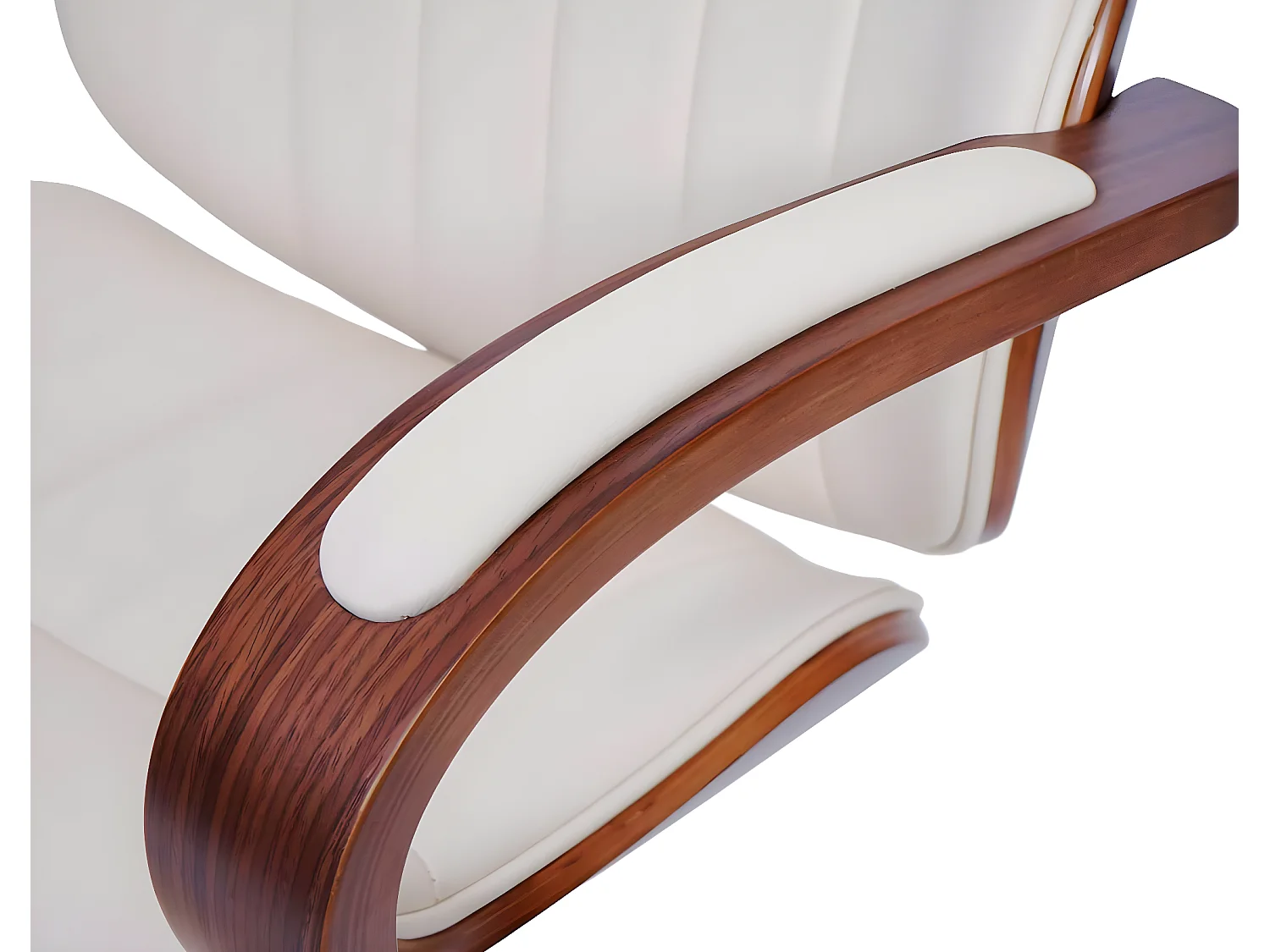 Chaise de bureau MCW-H39,  beige-crème