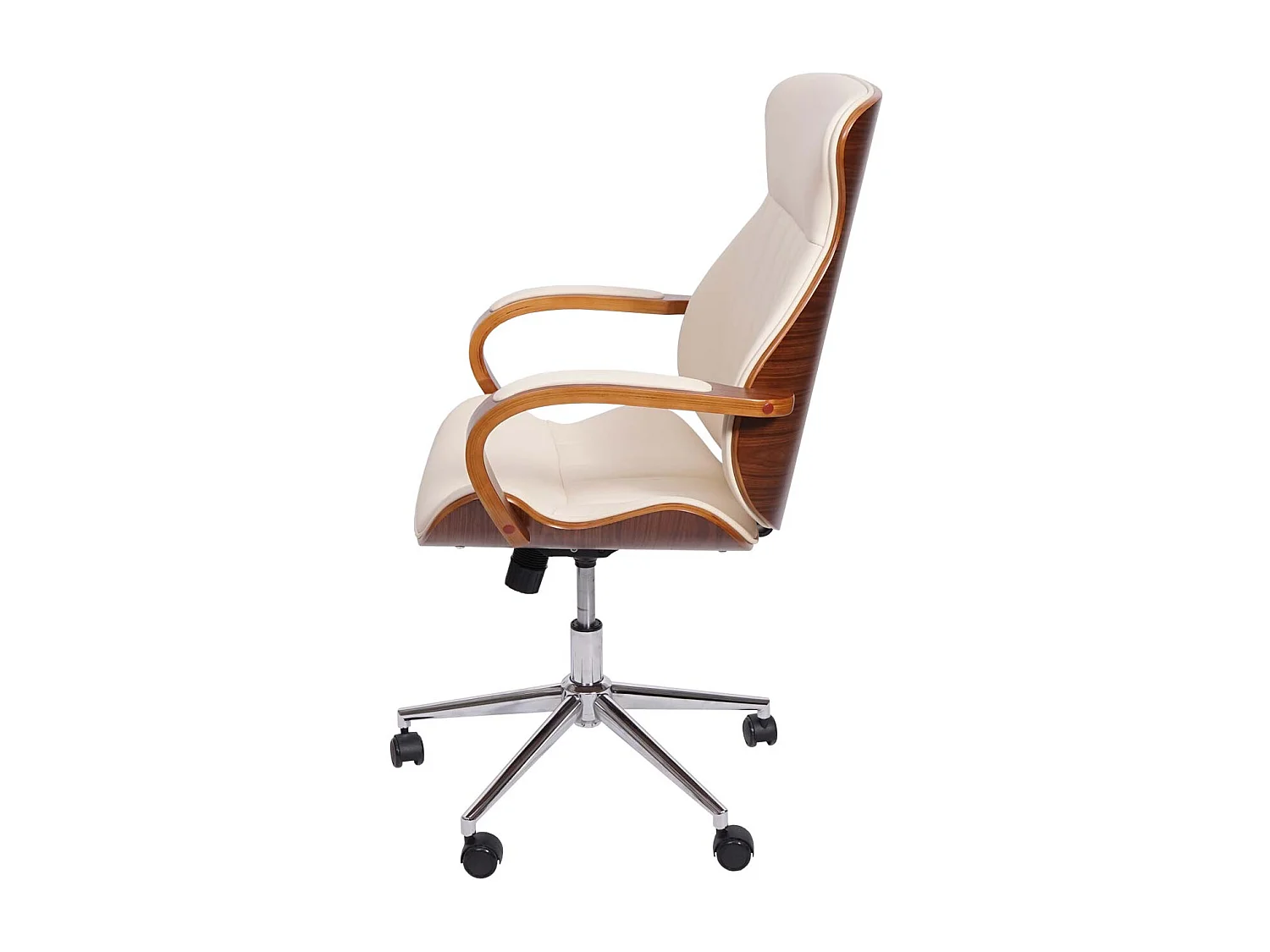 Chaise de bureau MCW-H39,  beige-crème
