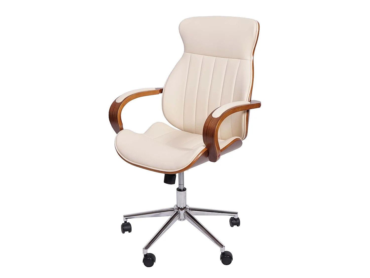 Krzesło biurowe MCW-H39,  kremowe