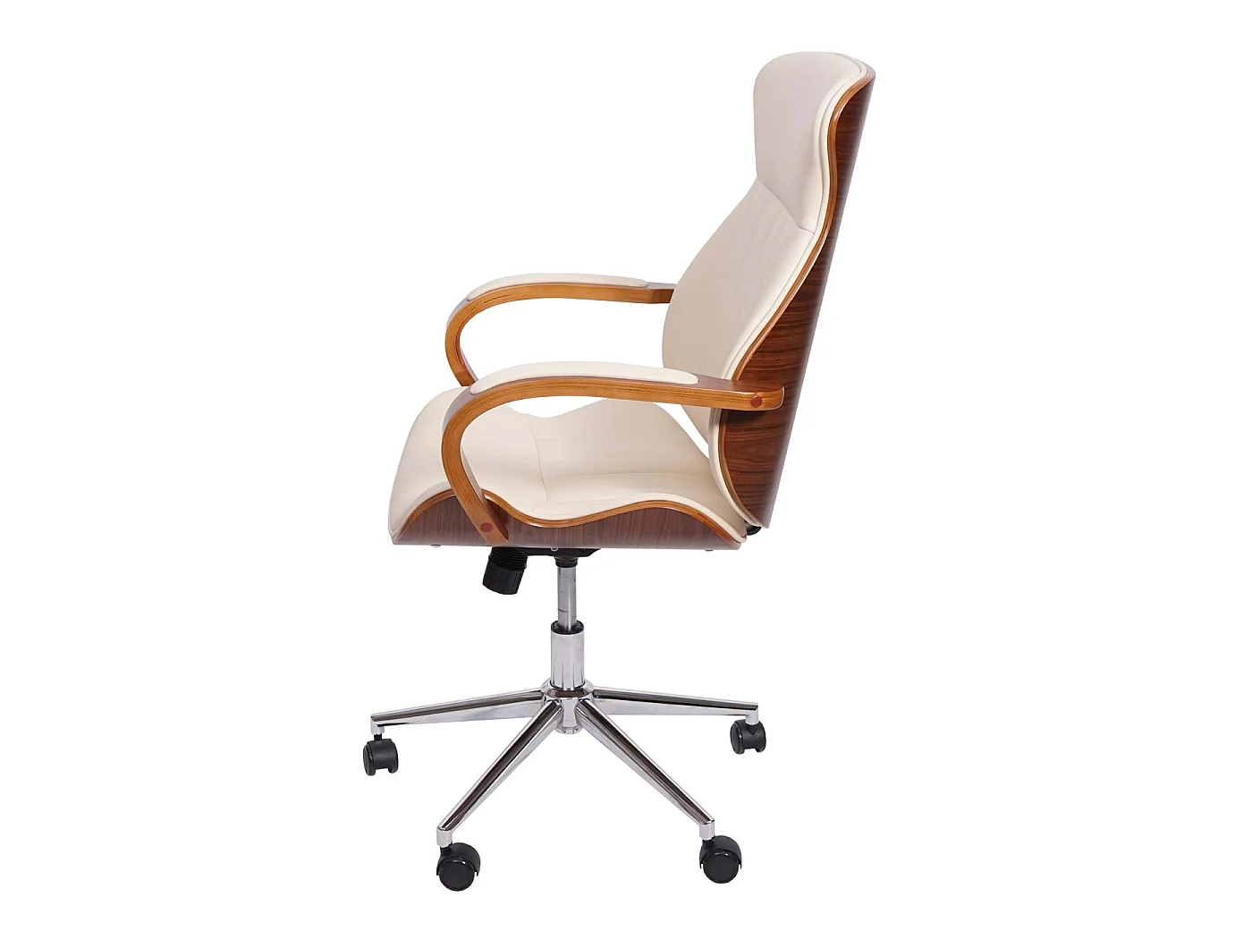 Krzesło biurowe MCW-H39,  kremowe