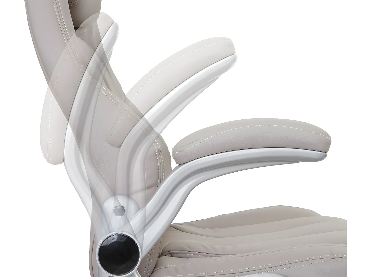 Chaise de bureau MCW-A65,  taupe