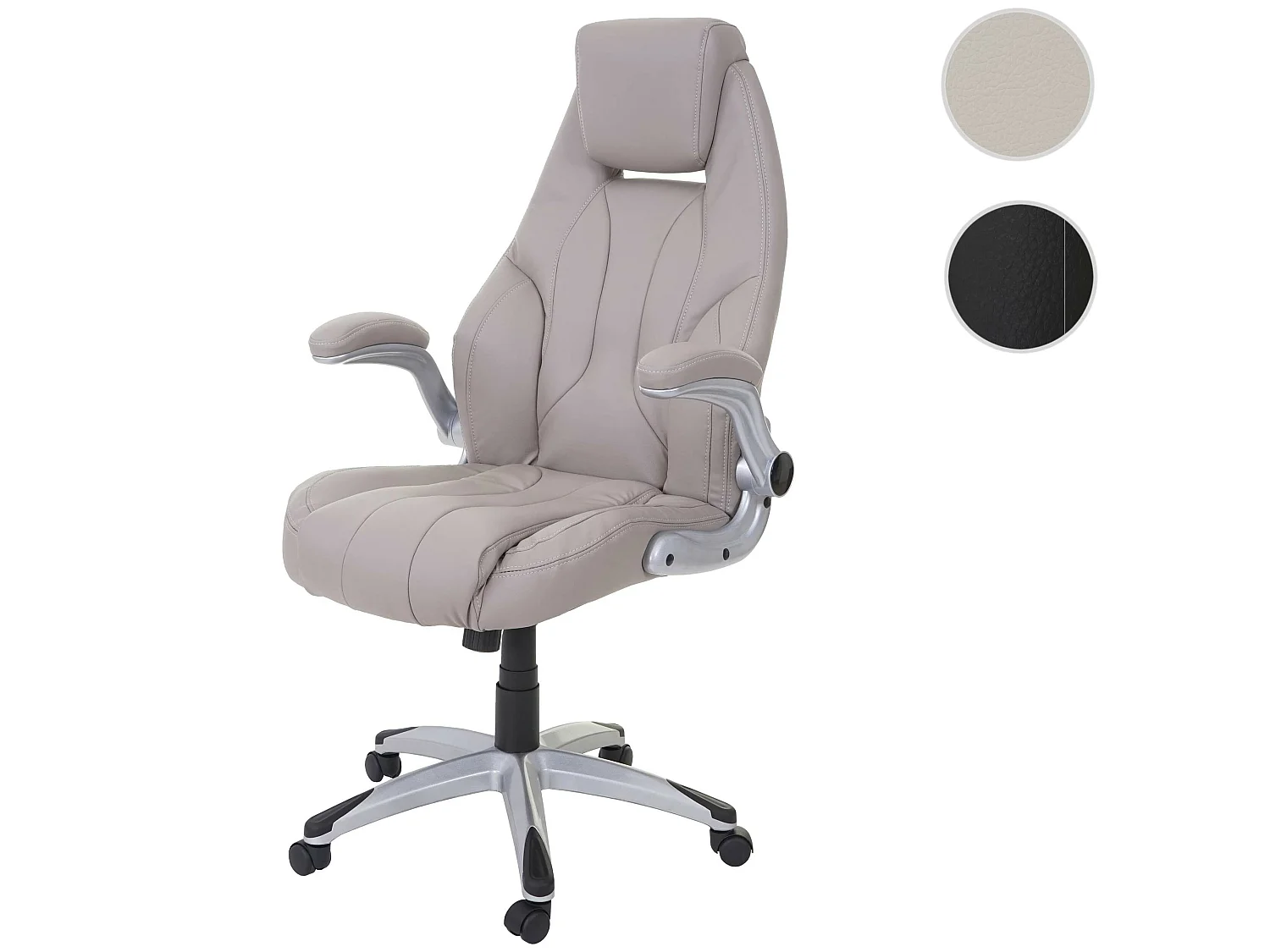 Bureaustoel MCW-A65,  taupe-grijs