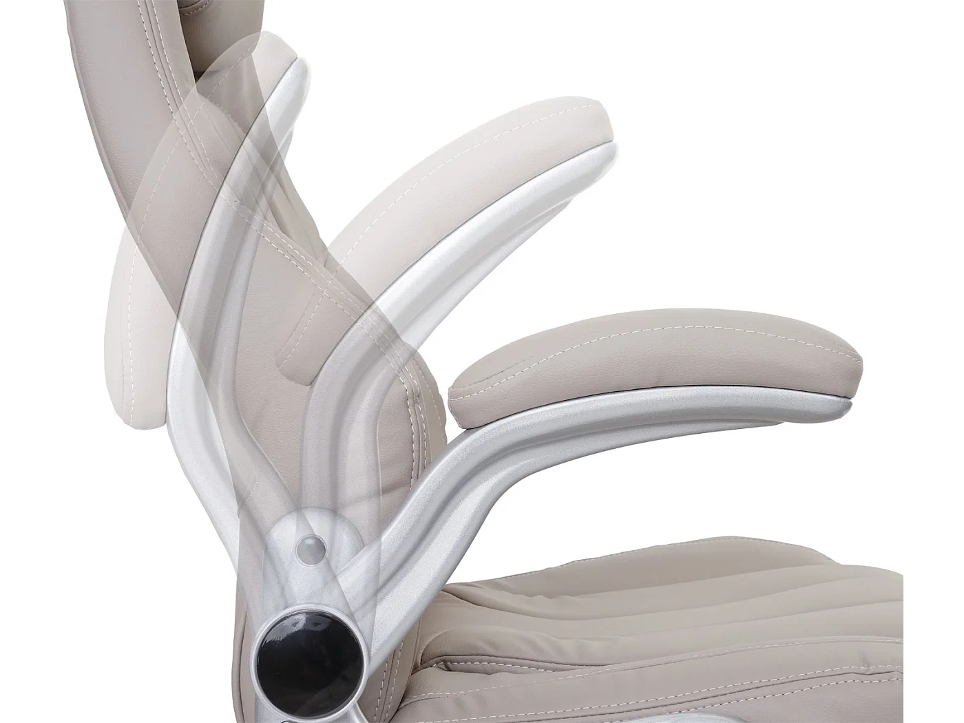 Bureaustoel MCW-A65,  taupe-grijs