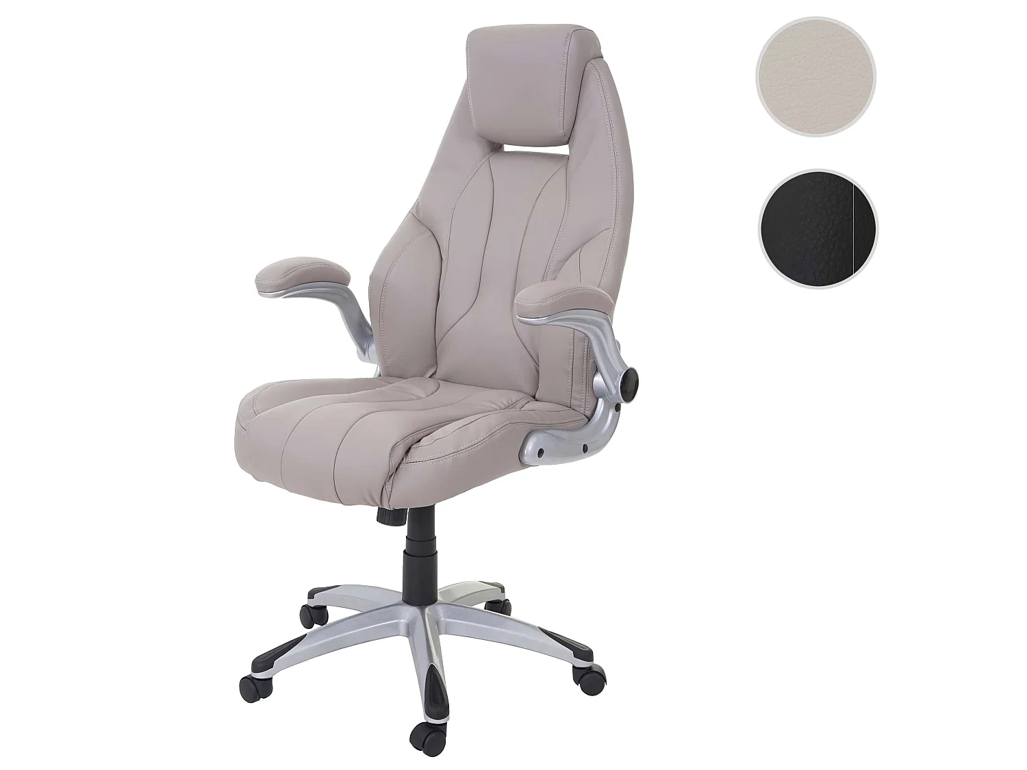 Bureaustoel MCW-A65,  taupe-grijs