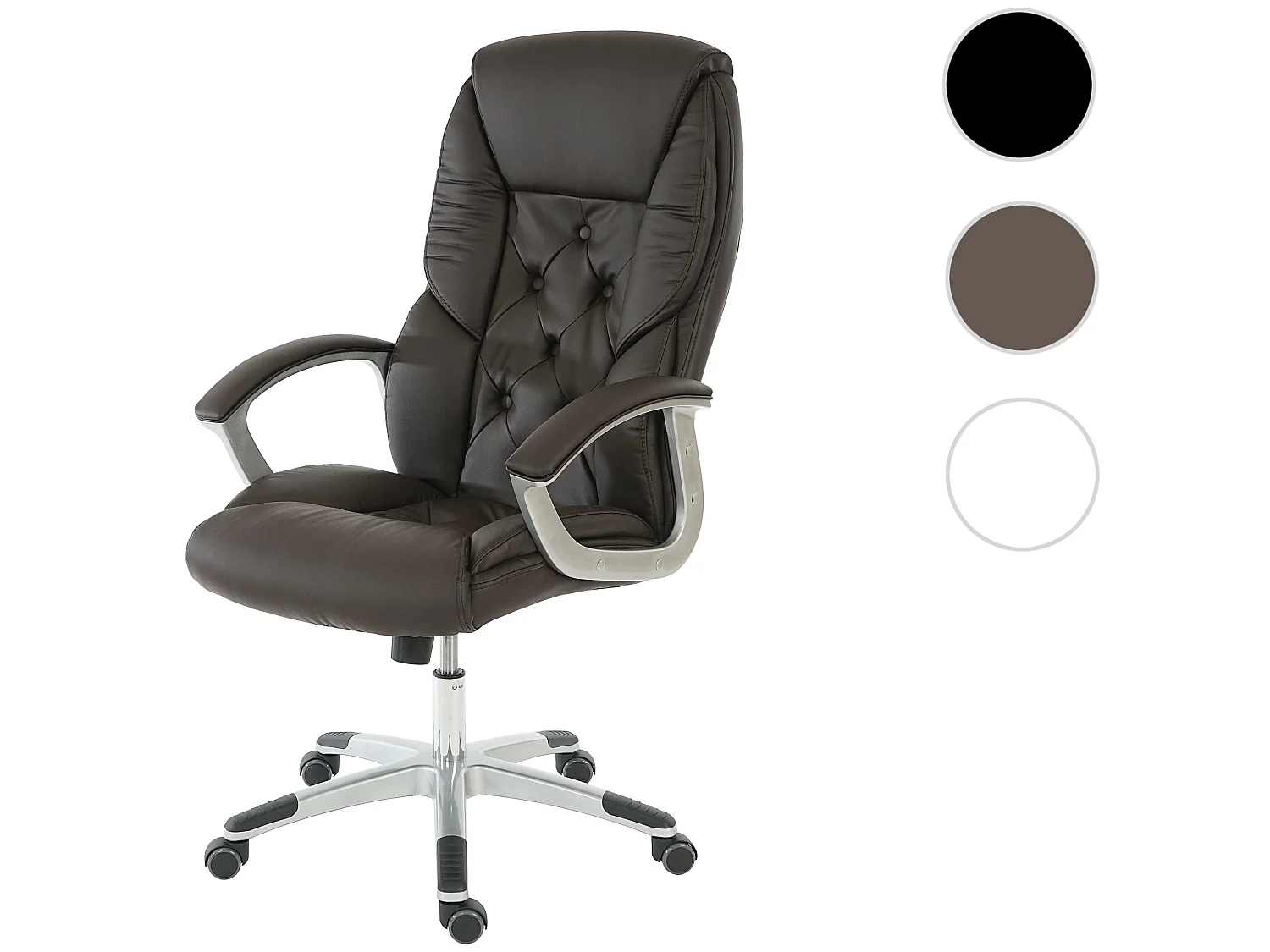 Chaise de bureau professionnelle H42 XXL,  marron