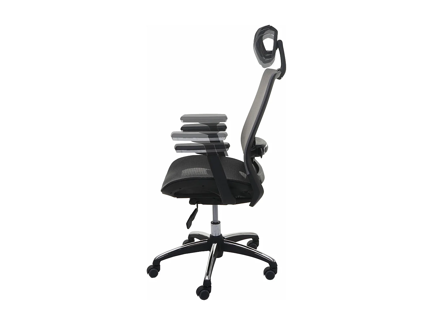 Chaise de bureau MCW-A20,  noir/gris