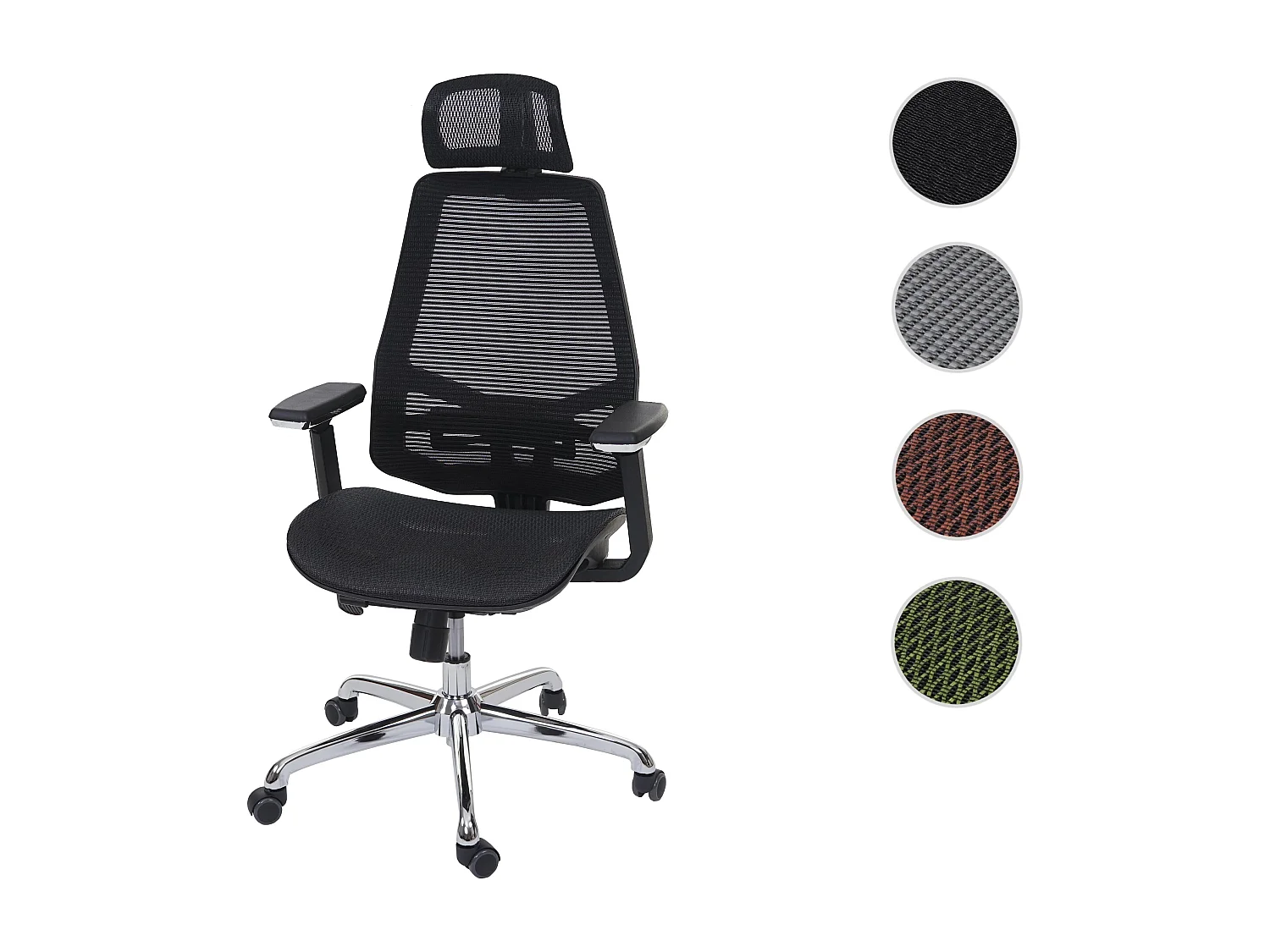 Kontorstol MCW-A58,  sort/sort