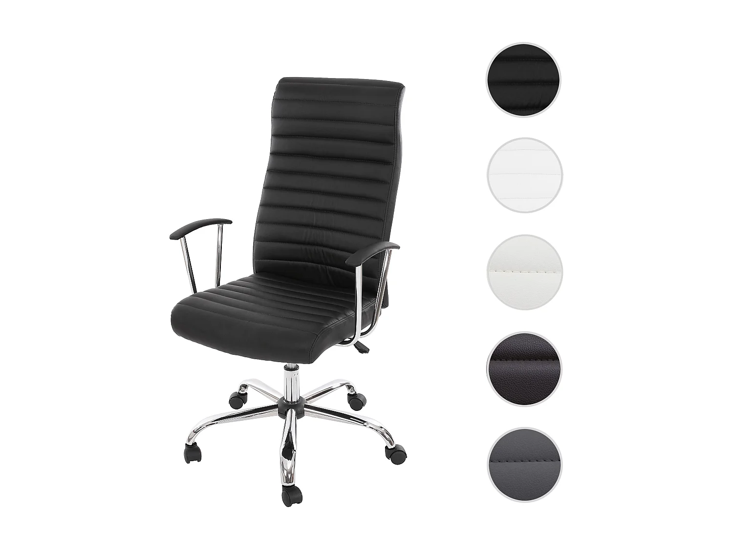 Silla de oficina Monastir,  negro