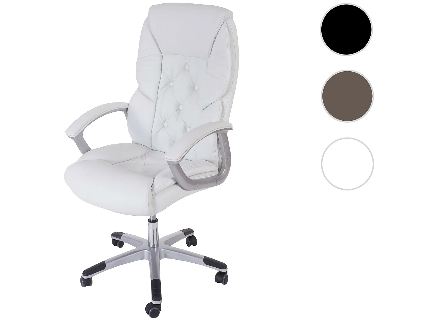 Chaise de bureau professionnelle H42 XXL,  blanc