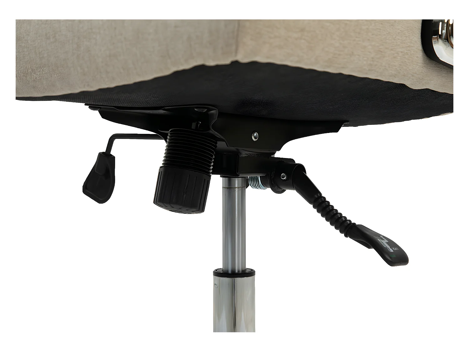 Cadeira de escritório MCW-J21,  tecido/têxtil castanho claro