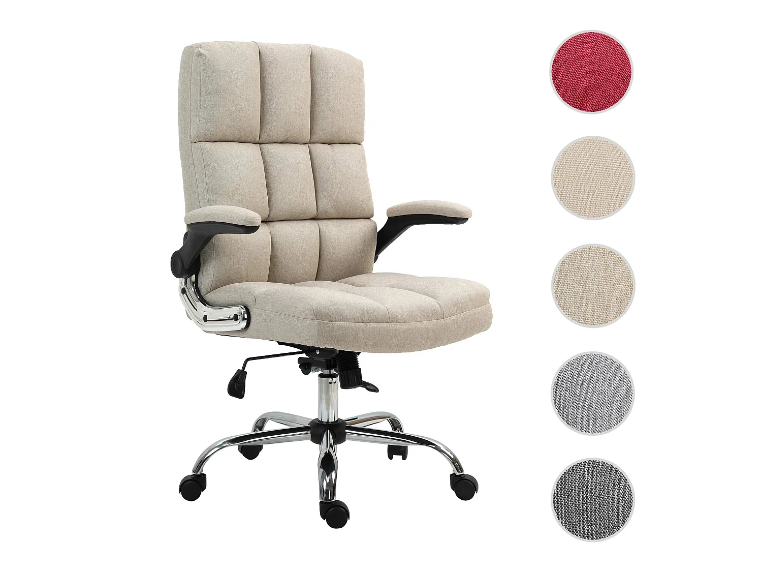 MCW-J21 bureaustoel,  stof/textiel lichtbruin