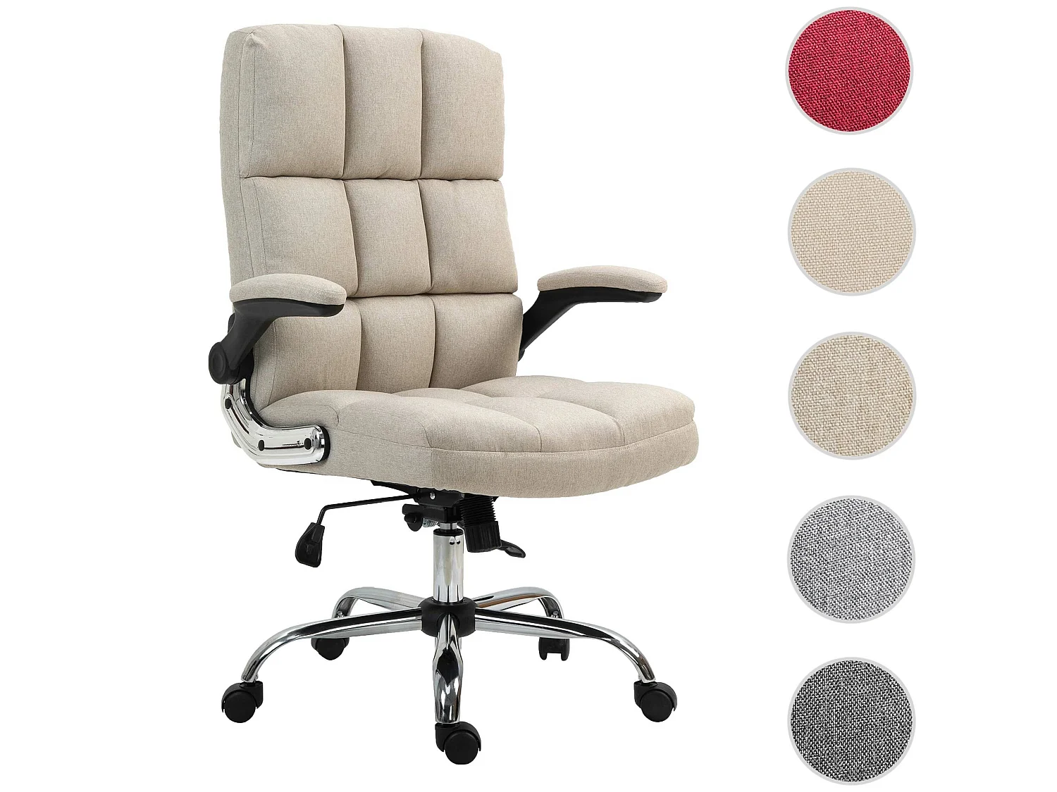 MCW-J21 bureaustoel,  stof/textiel lichtbruin