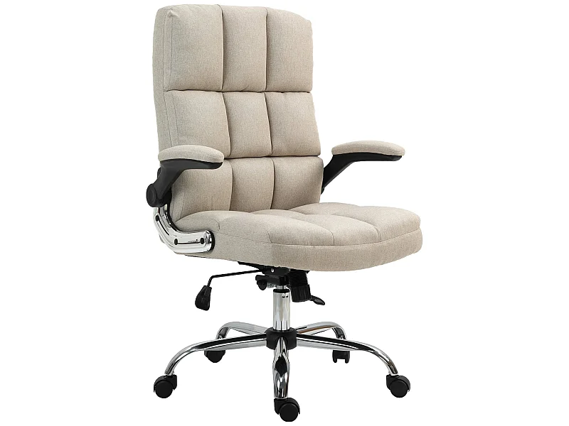 Chaise de bureau MCW-J21,  tissu/textile gris-clair