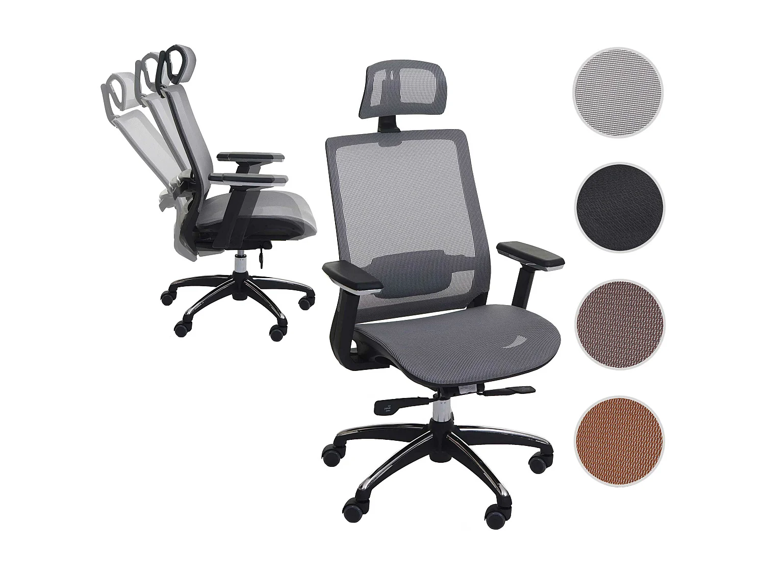 Chaise de bureau MCW-A20,  gris