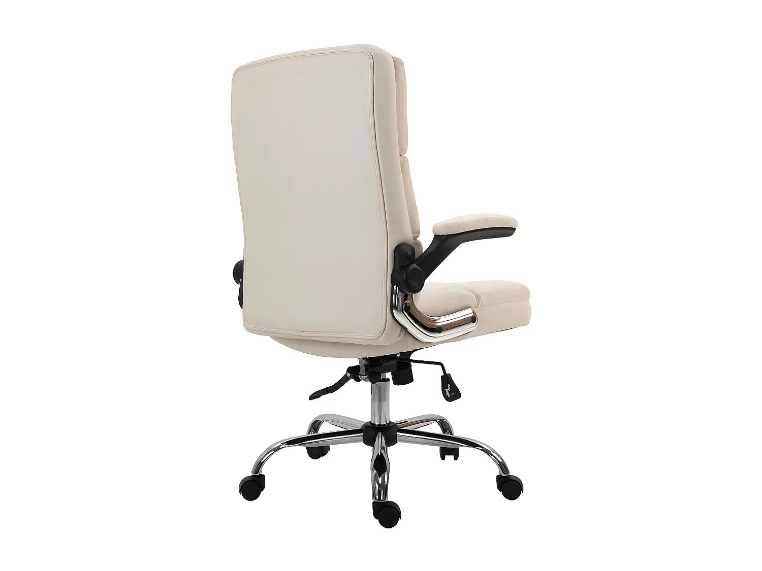 Chaise de bureau MCW-J21,  tissu/textile crème-beige