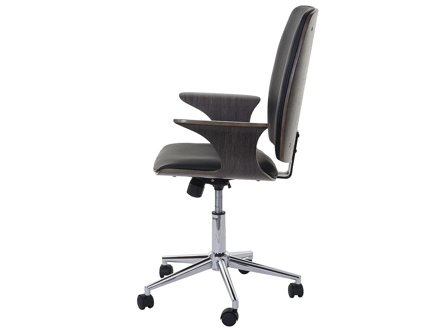 Bureaustoel MCW-C54,  grijs, zwarte bekleding