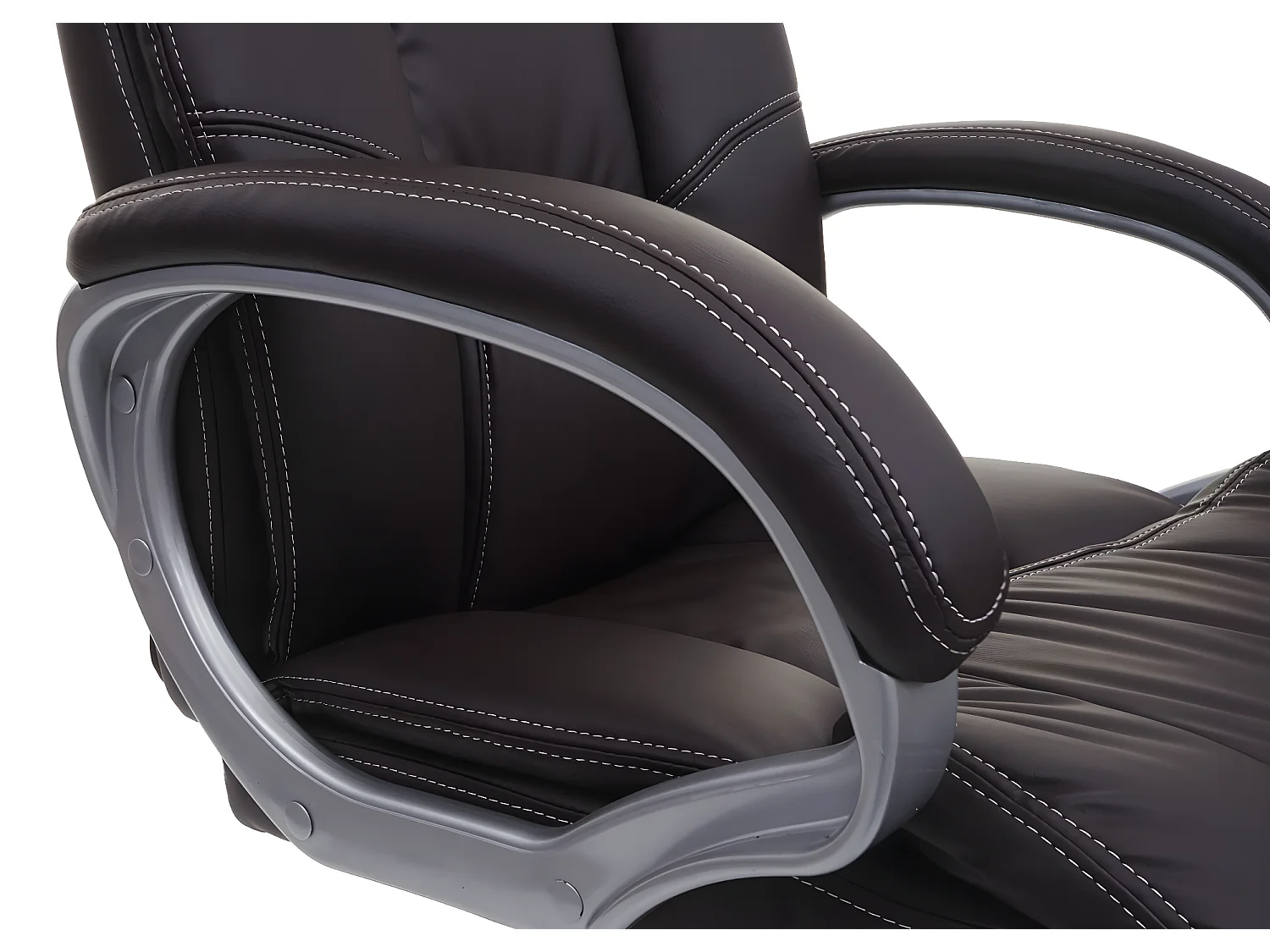 Silla de oficina MCW-A71,  marrón-café