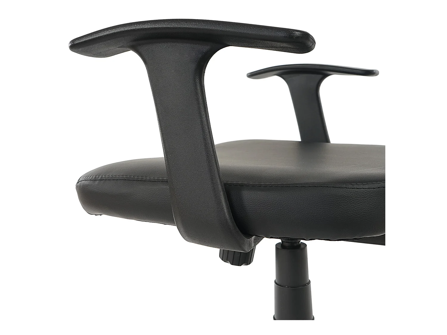 Professionele bureaustoel Chicago kunstleer,  zwart met armleuningen