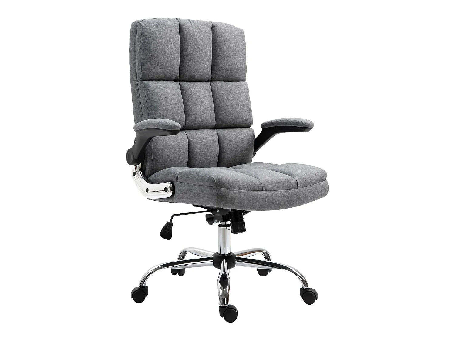 Chaise de bureau MCW-J21,  tissu/textile gris
