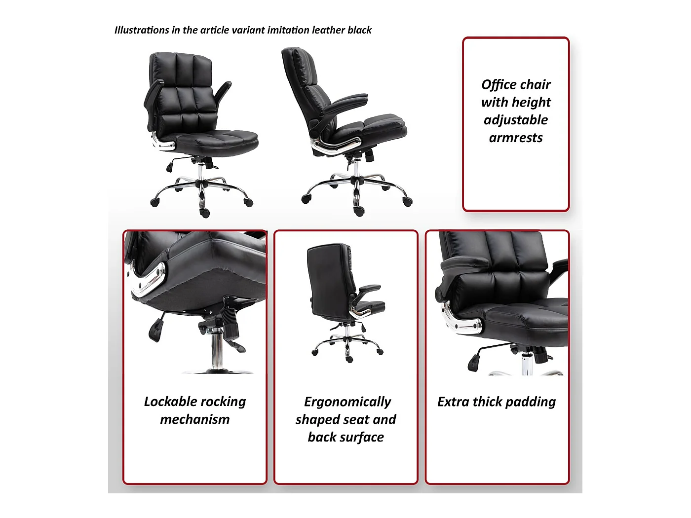 MCW-J21 bureaustoel,  stof/textiel grijs