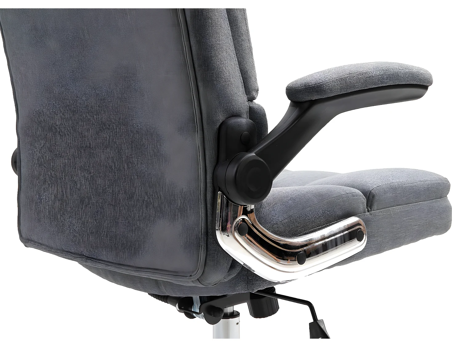 Krzesło biurowe MCW-J21,  tkanina/tekstylia szary