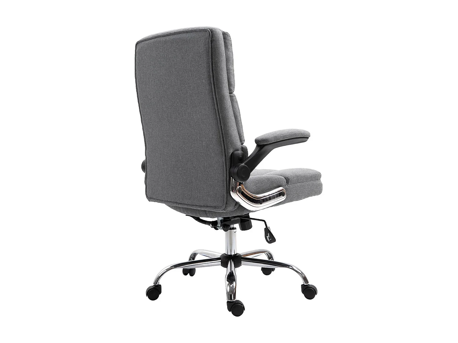 Chaise de bureau MCW-J21,  tissu/textile gris