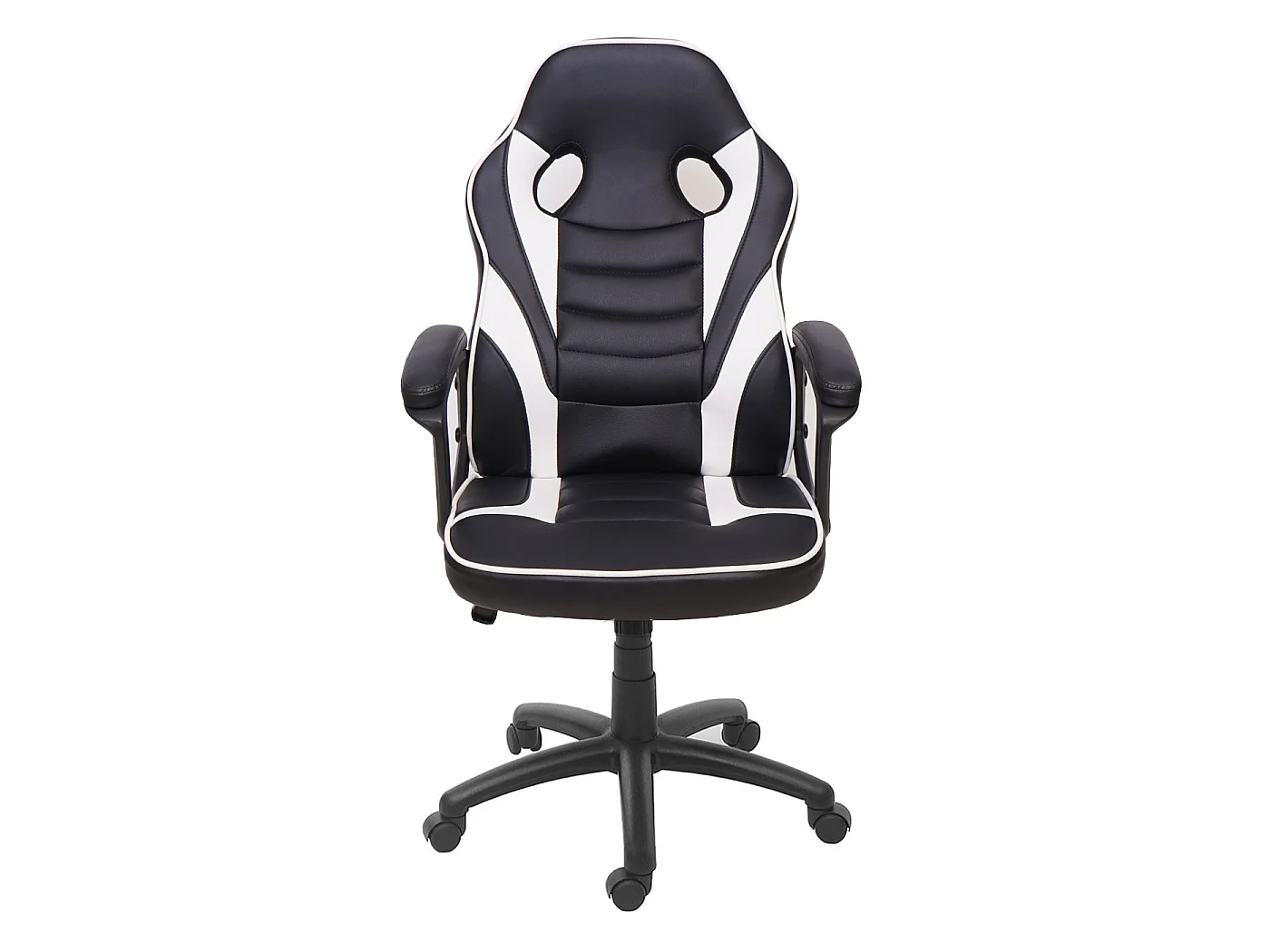 Chaise de bureau MCW-F59,  noir-blanc