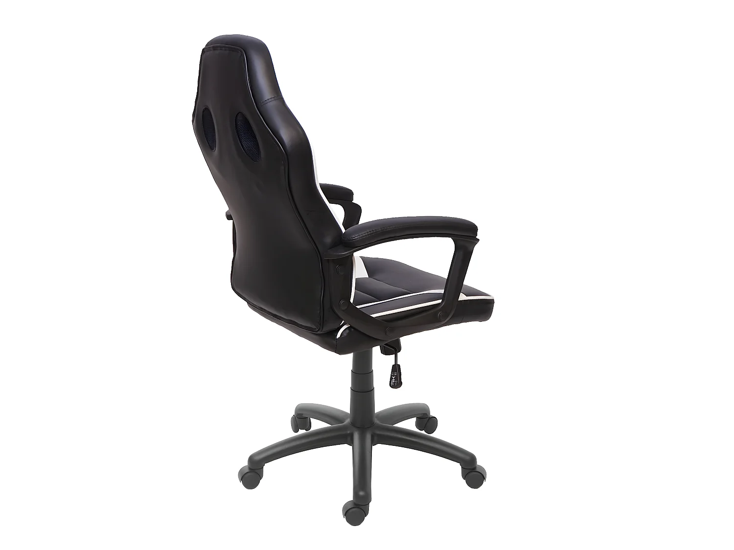 Chaise de bureau MCW-F59,  noir-blanc
