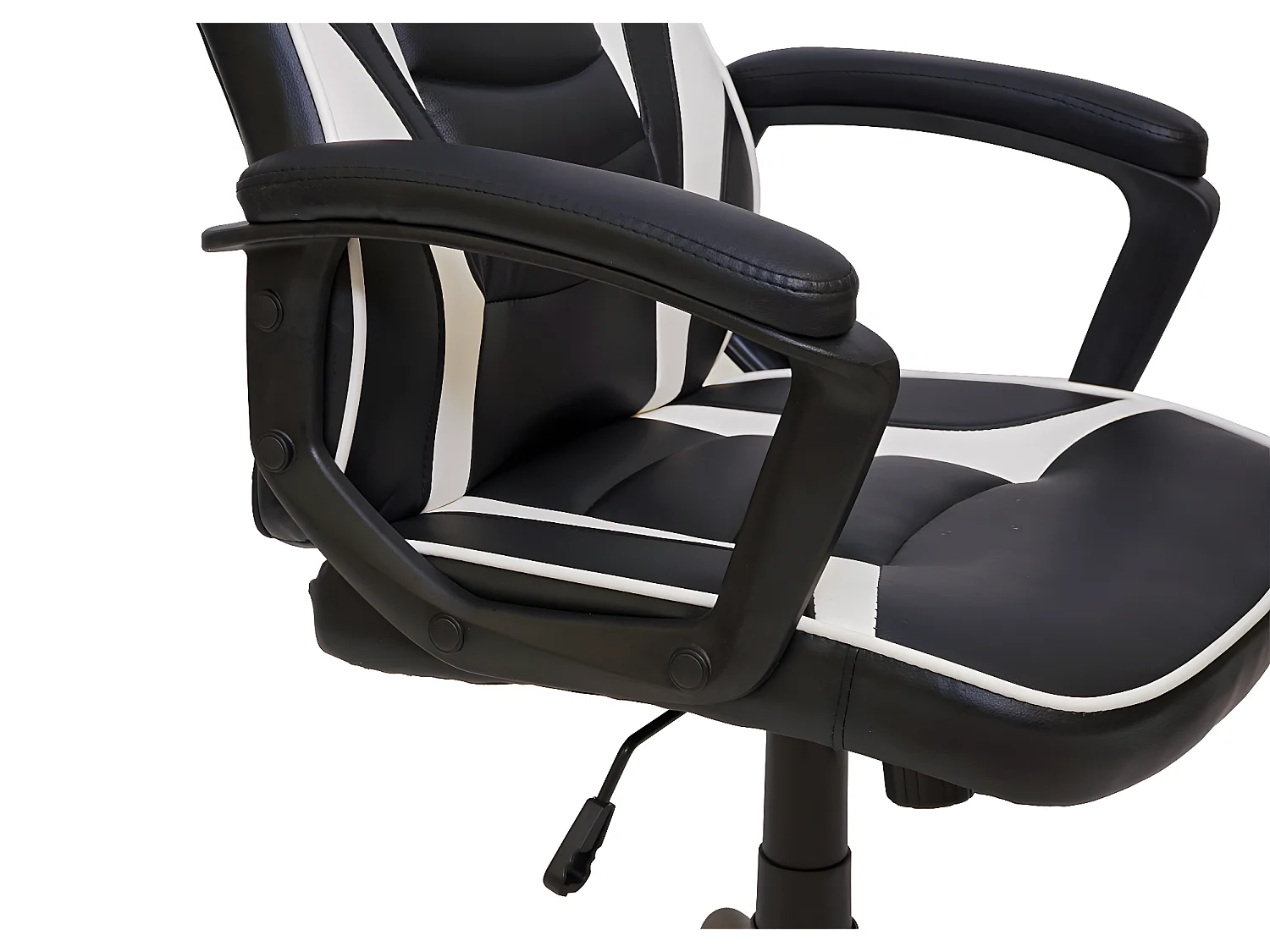 Chaise de bureau MCW-F59,  noir-blanc