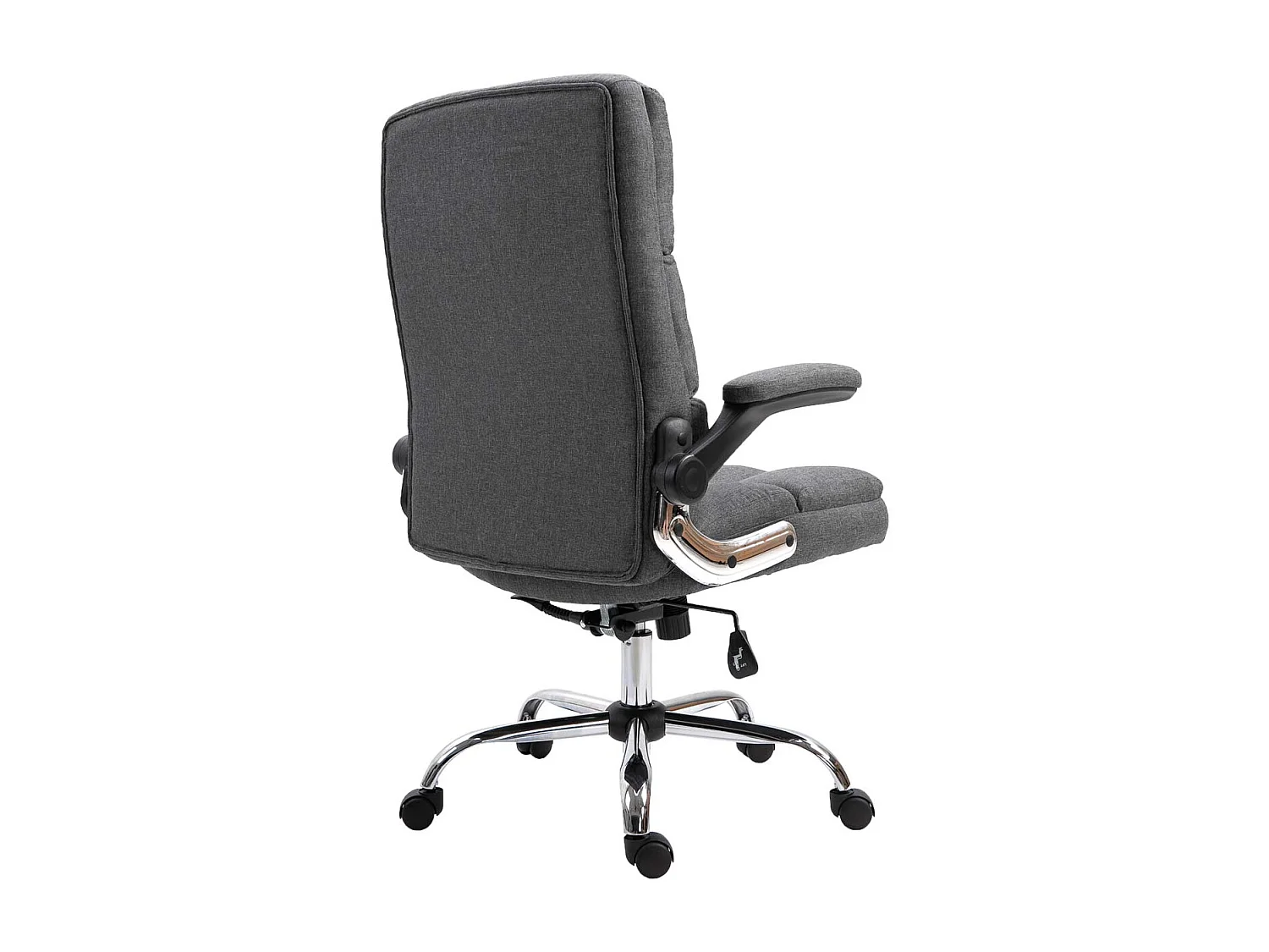 Krzesło biurowe MCW-J21,  tkanina/tekstylia ciemnoszary