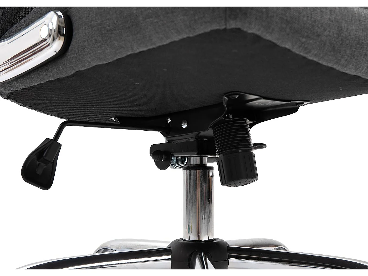 Krzesło biurowe MCW-J21,  tkanina/tekstylia ciemnoszary