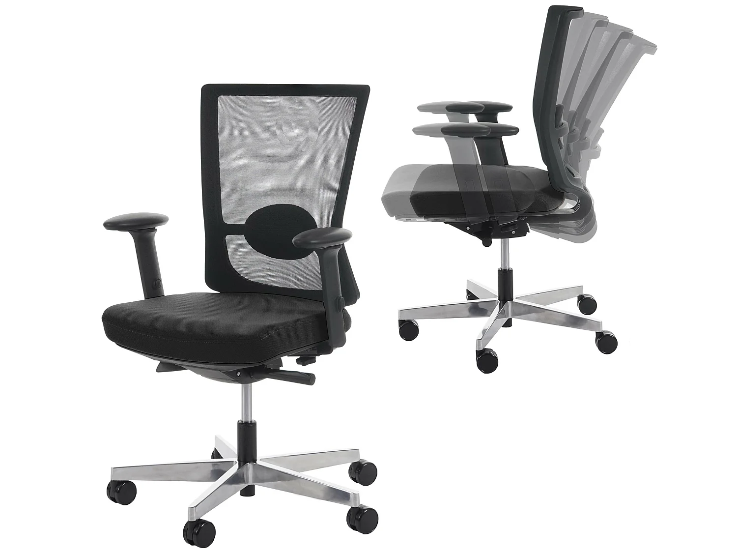 Silla de oficina MERRYFAIR Karlstad,  negro