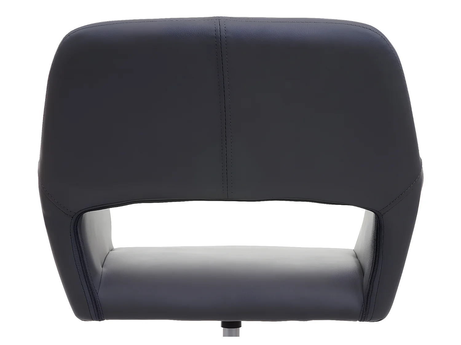 Chaise de bureau pour home office MCW-A50 IV,  similicuir gris, pied noir