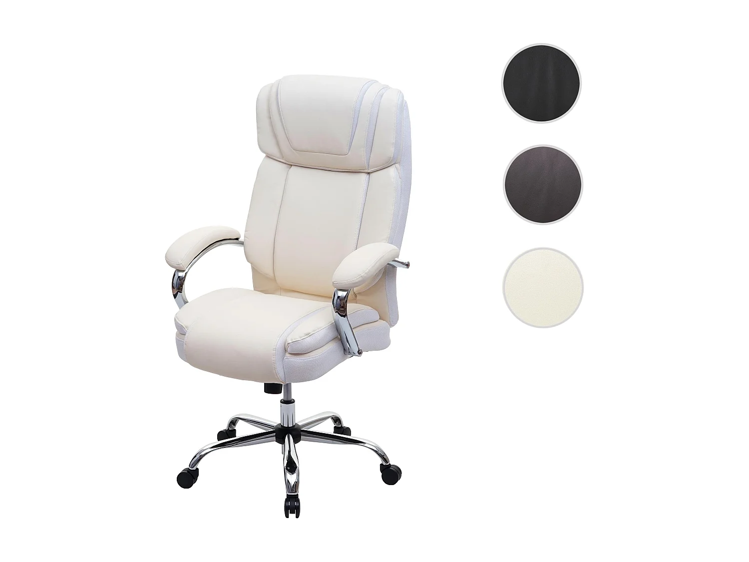 XXL Bürostuhl MCW-H94, Creme-beige