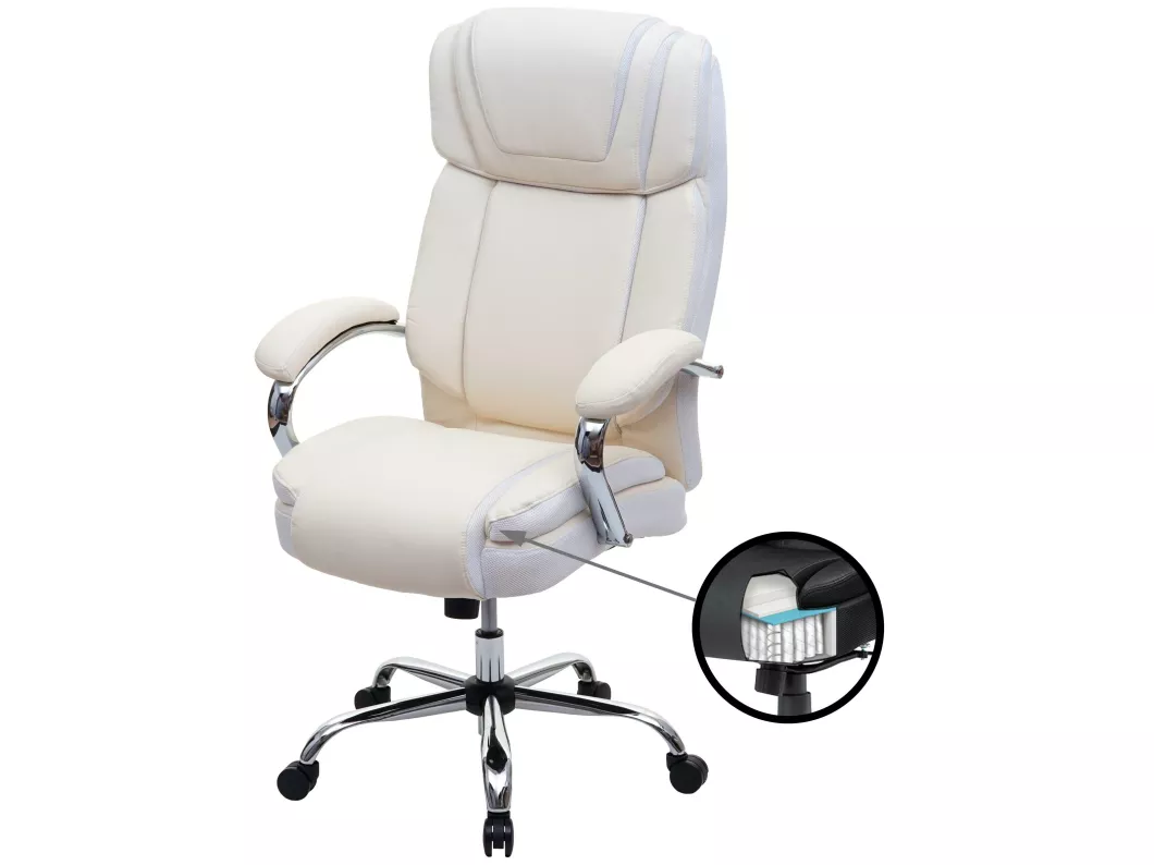 Kauf Unique XXL Bürostuhl MCW-H94, Creme-beige