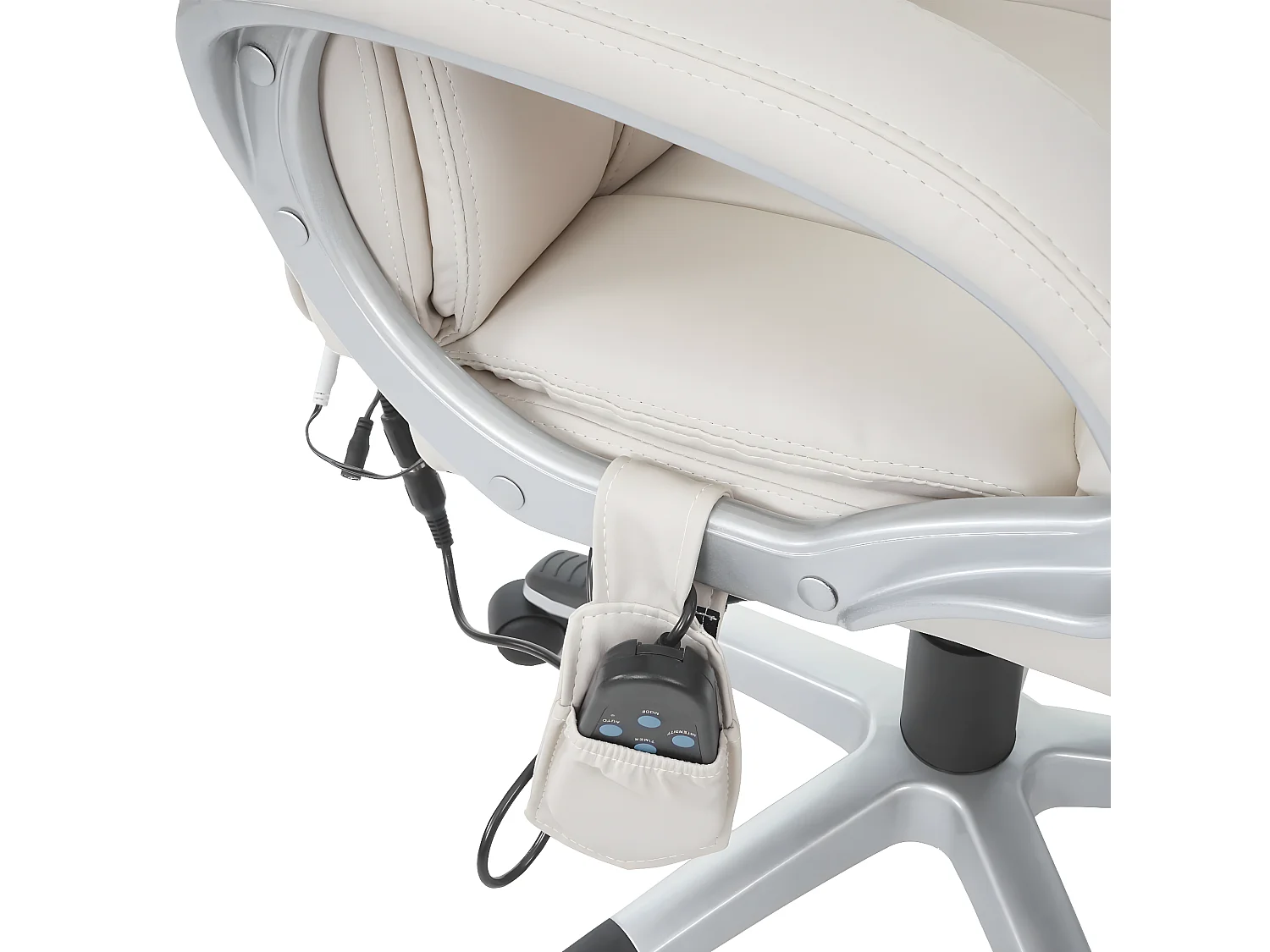 Massage-Bürostuhl MCW-A71, Creme